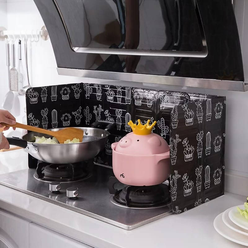 Aluminum Foldable Gas Stove Baffle Plate | Kitchen Appliance | Halabh.com