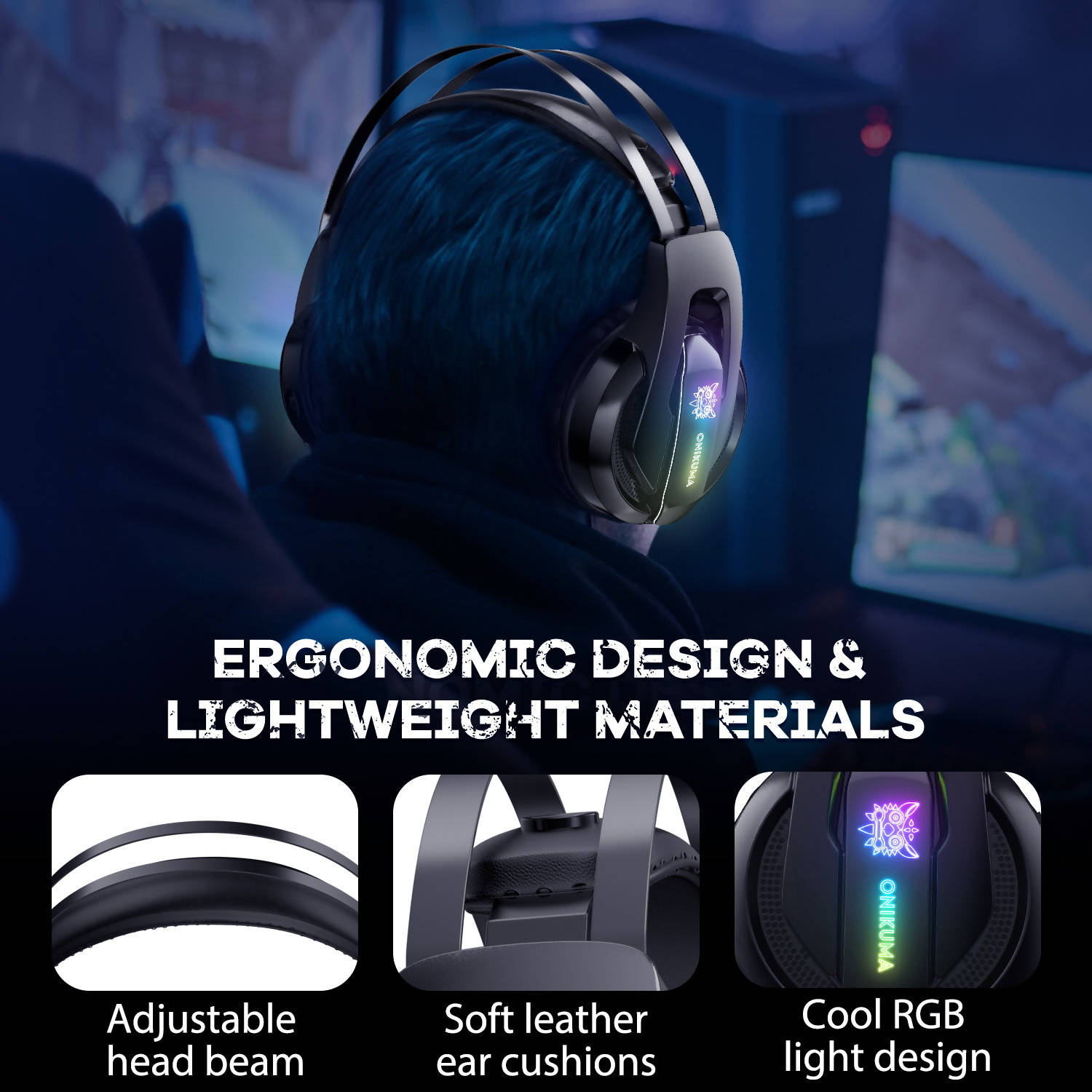 Onikuma K16 50mm Wired Gaming Headset - Best Gaming Accessories