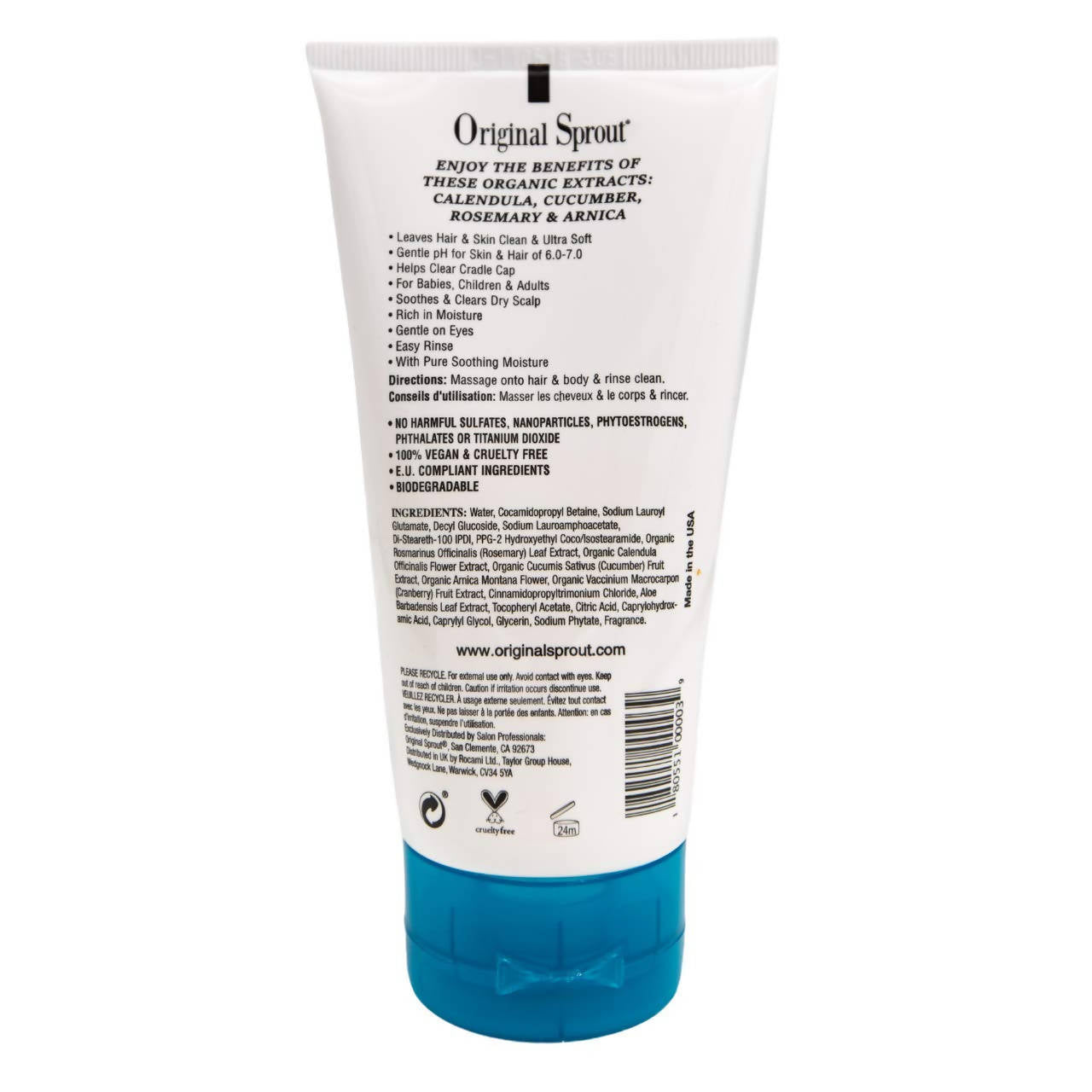 Original Sprout Hair and Body Baby Wash 4 oz