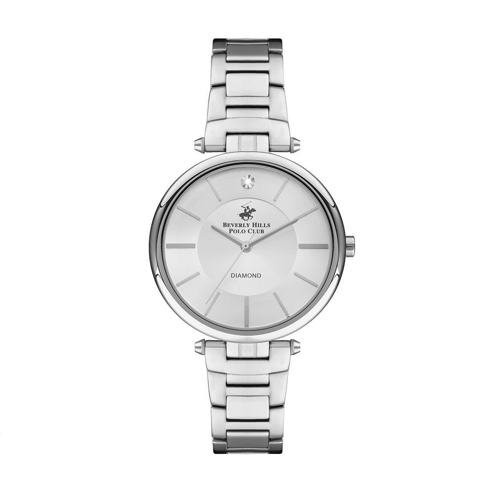 Beverly Hills Polo Club Women Watch BP3294X.330 | Stainless Steel | Mesh Strap | Water-Resistant | Minimal | Quartz Movement | Lifestyle | Business | Scratch-resistant | Fashionable | Halabh.com