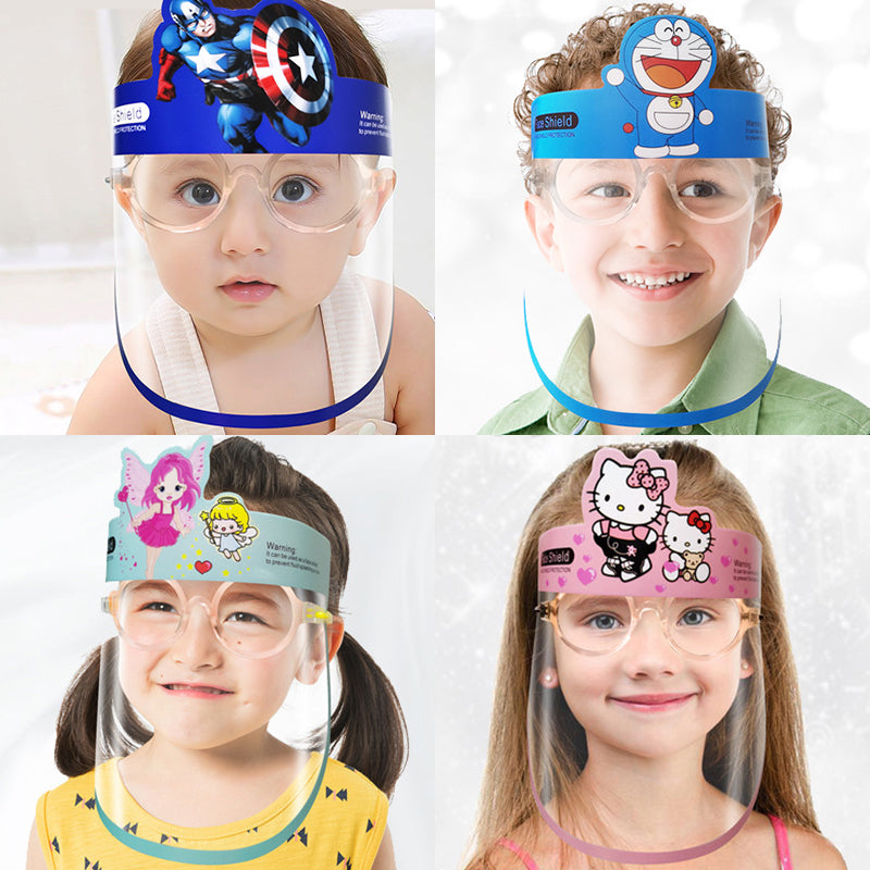 Face Shield for Kids with Cute Characters