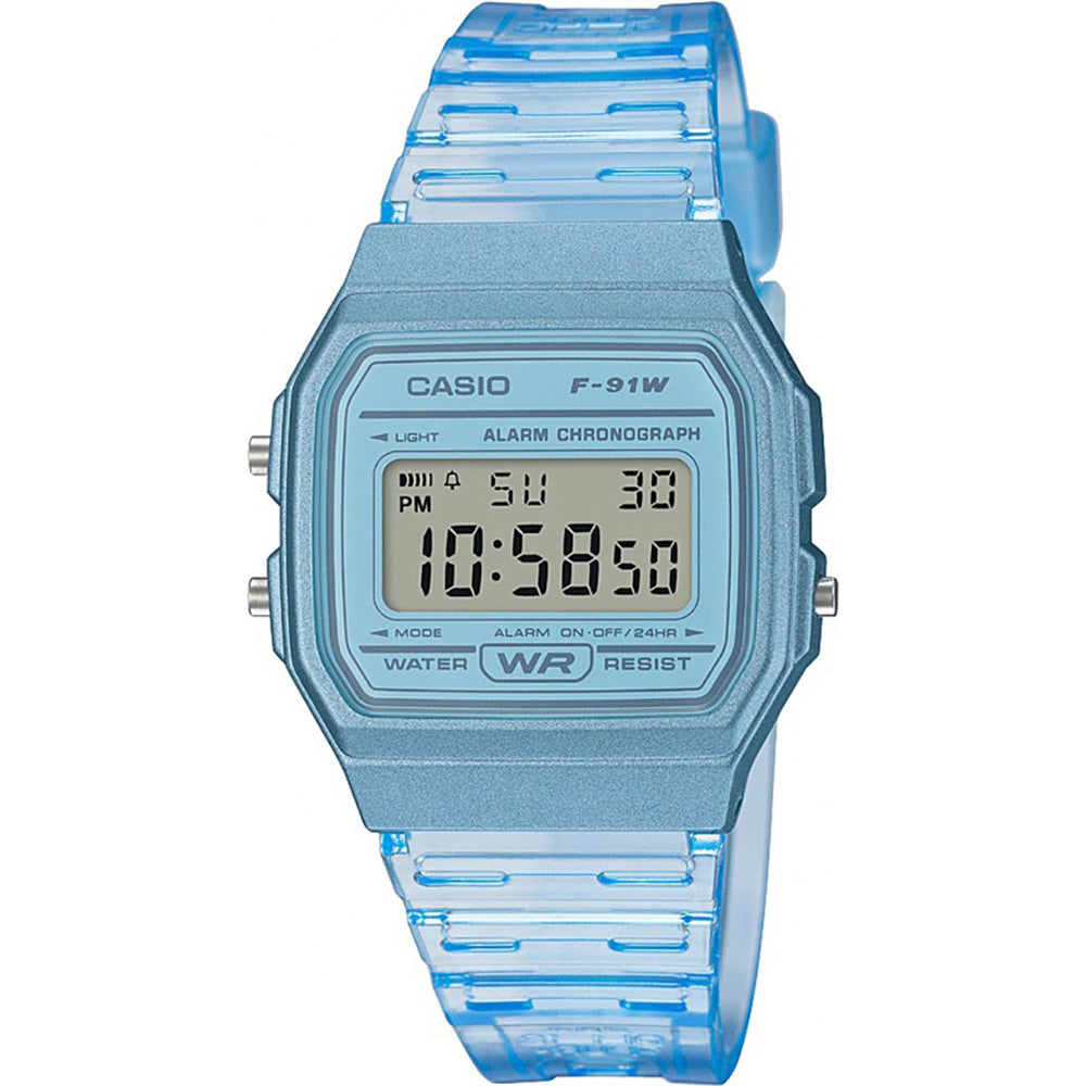 Casio Unisex Youth Watch F-91WS-2DF | Resin | Water-Resistant | Minimal | Quartz Movement | Lifestyle| Business | Scratch-resistant | Fashionable | Halabh.com
