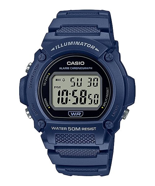 Casio Digital Unisex's Watch - W-219H-2AVDF | Resin | Water-Resistant | Minimal | Quartz Movement | Lifestyle| Business | Scratch-resistant | Fashionable | Halabh.com