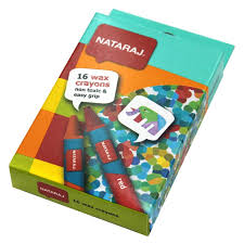 Nataraj Crayons 16 Color Wax Crayons Multicolor