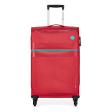 VIP Hilite 4 Wheel Soft Case Luggage Trolley Set 57cm Red