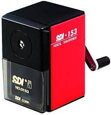 Pencil Sharpener w clamp Red