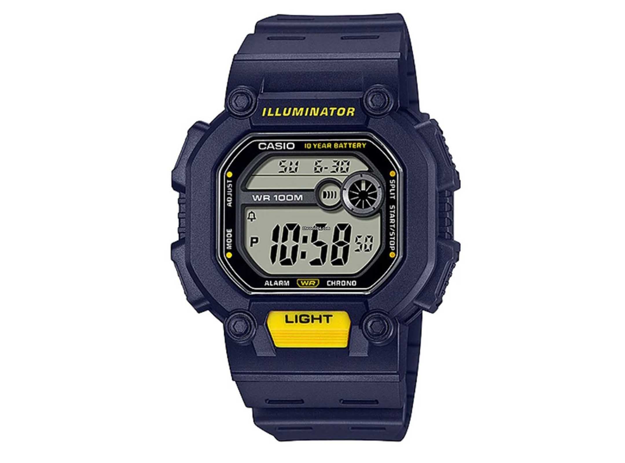 Casio Sport Mens Watch W-737H-2AVDF | Resin | Water-Resistant | Minimal | Quartz Movement | Lifestyle| Business | Scratch-resistant | Fashionable | Halabh.com