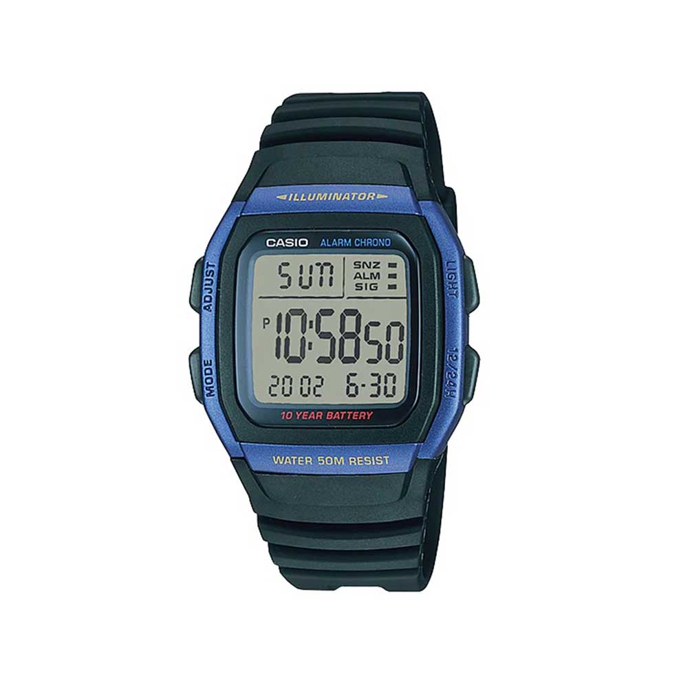 Casio Youth Digital Watch W-96H-2AVDF | Resin | Water-Resistant | Minimal | Quartz Movement | Lifestyle| Business | Scratch-resistant | Fashionable | Halabh.com