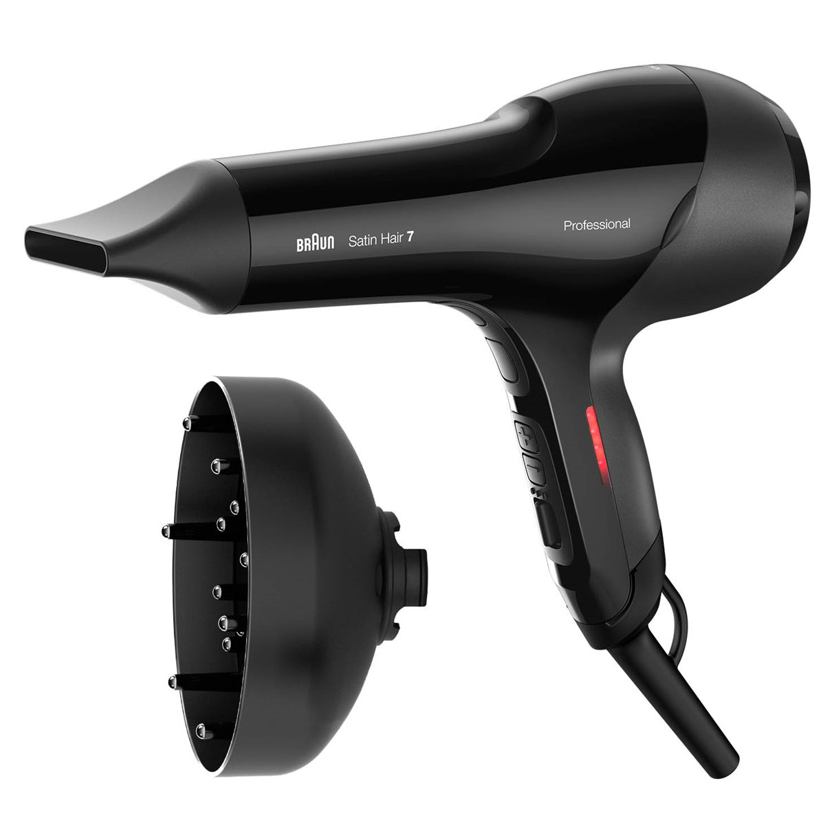 Braun Satin Hair Dryer | Color Black | Power 200W | Best Personal Care Accessories in Bahrain | Halabh