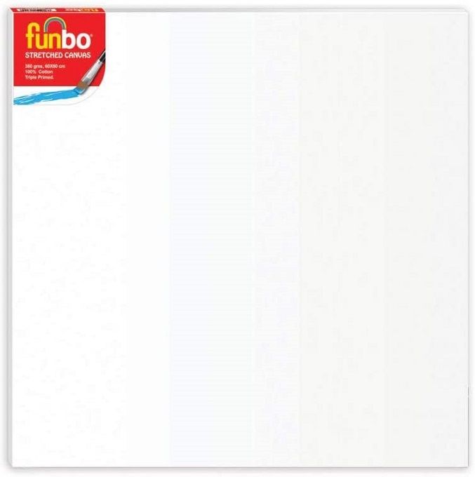 Funbo Stretched Canvas 380 gms 60X60 cm FO-114006060