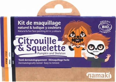 Namaki Pumpkin & Skeleton Face Painting Kit Multi Color