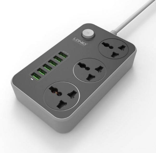 Ldnio Fast Charger Power Socket - ISTRP1057 | Outlet | USB | Extension Cord | Electronics | Home Improvement | Technology | Convenience | Protection | Versatility | Halabh.com