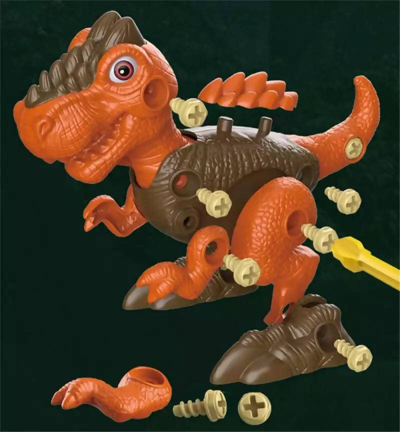 Children's Dinosaur Cool Boy Toy Set Six In One Boy DIY Twisted Screw Assembly
