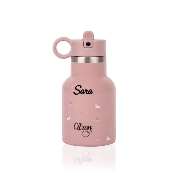 Citron Stainless Steel Designed Water Bottle 250 Ml Pink | Kitchen Appliance | Halabh.com