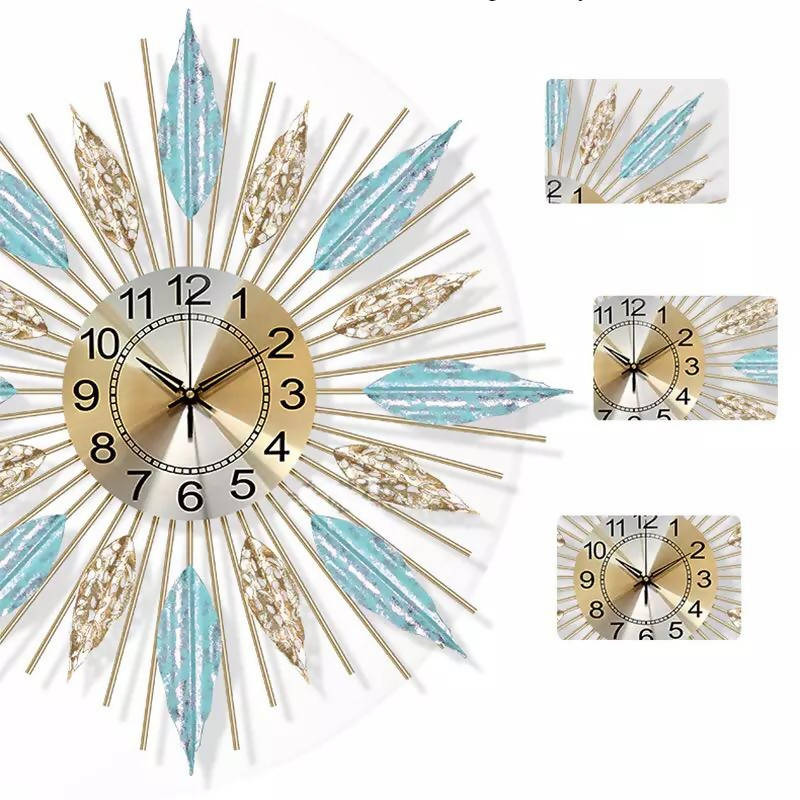 Fashion Large Metal Round Wall Clock DE-100022 | stylish watch | accurate timekeeping | wall clock | round clock | Casio watch | wall watch | home décor | timepiece | Halabh.com