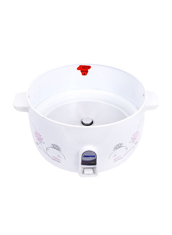 Geepas 8L Electric Rice Cooker 2500W White