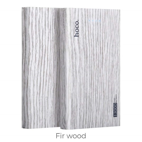 Hoco Power Bank Wooden 13000mAh Grey