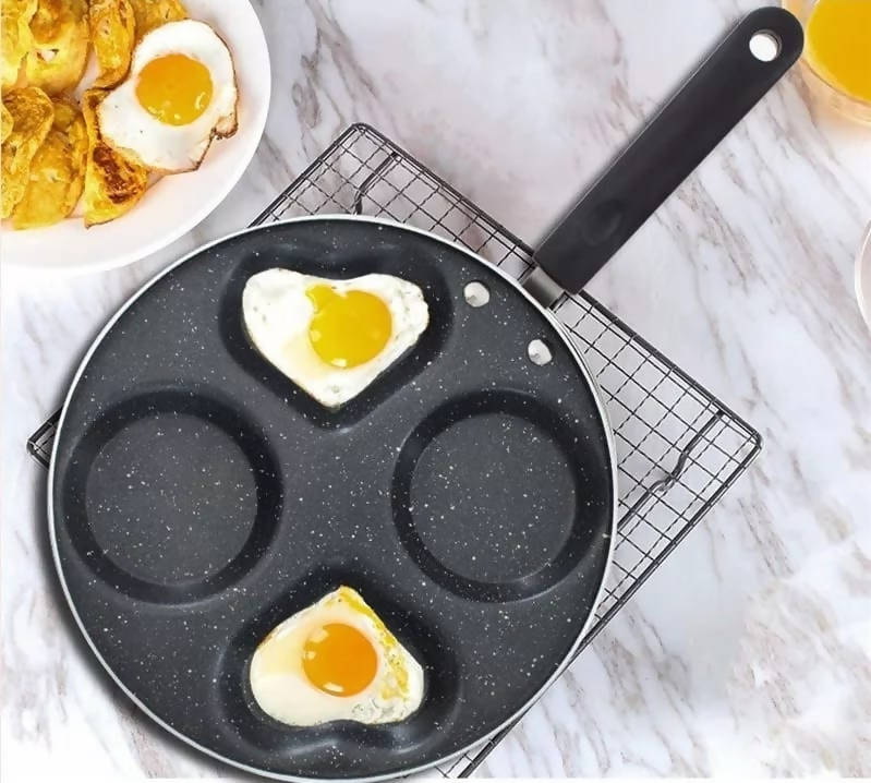 Frying Pan Non-Stick Frying Pan Household Aluminum Mini Poached Egg Hamburger Maker Mold Kitchen Tools