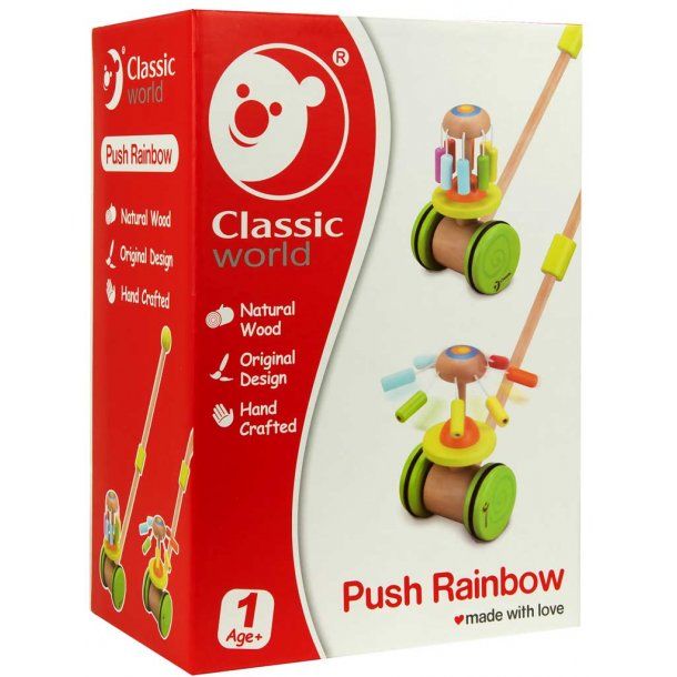 Classic World Push Along Rainbow Toy