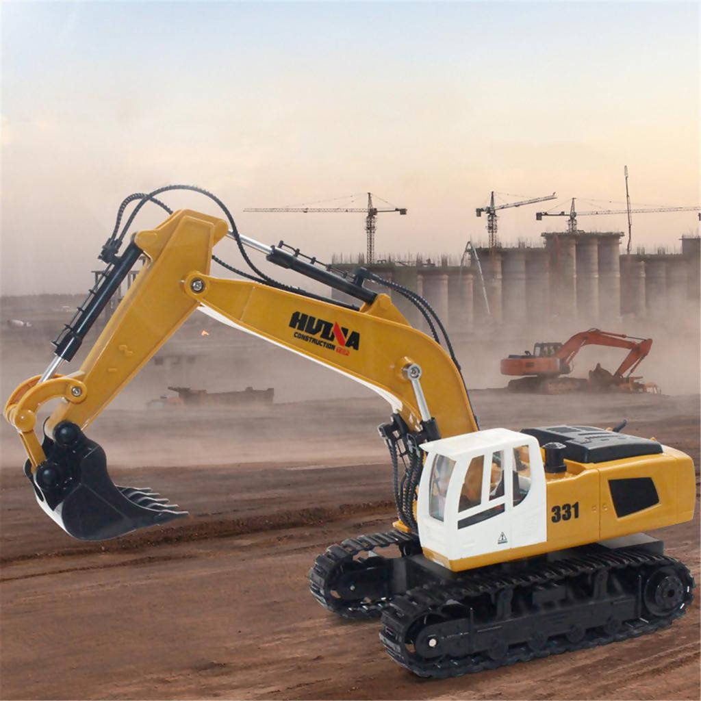 HuiNa Toys 1331 1/16 2.4G 9CH Electric Rc Excavator Engineering Digging Truck