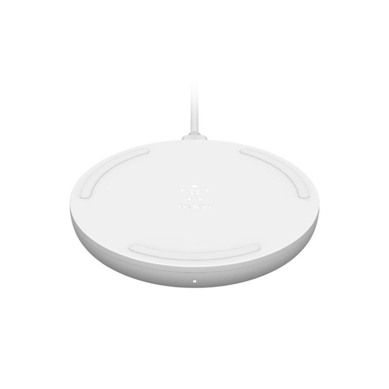 Belkin 10W Fast Wireless Charging Pad With Musb Cable, White
