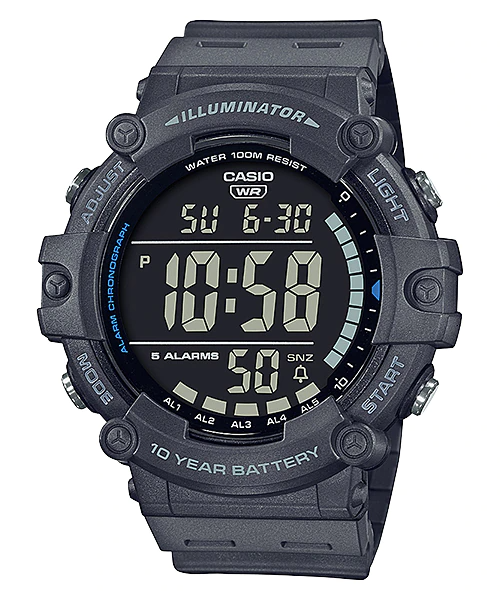 Casio Youth Digital Watch AE-1500WH-8BVDF | Resin | Water-Resistant | Minimal | Quartz Movement | Lifestyle| Business | Scratch-resistant | Fashionable | Halabh.com