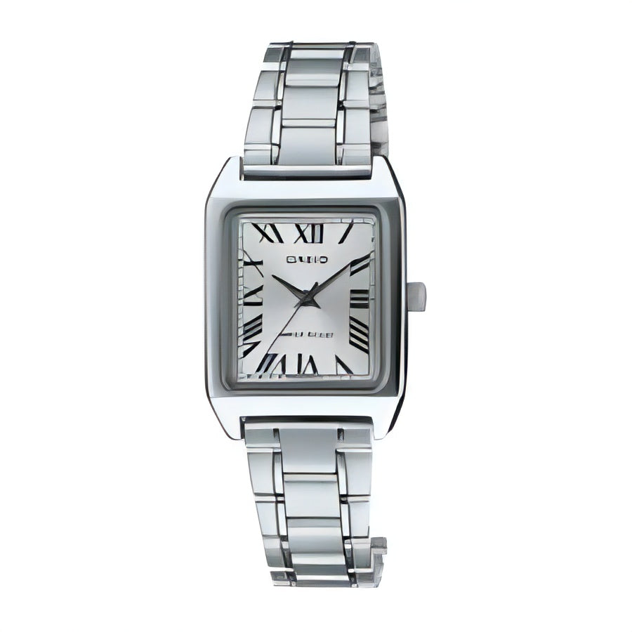 Casio Analog Quartz Stainless Steel Band Ladies Watch Silver