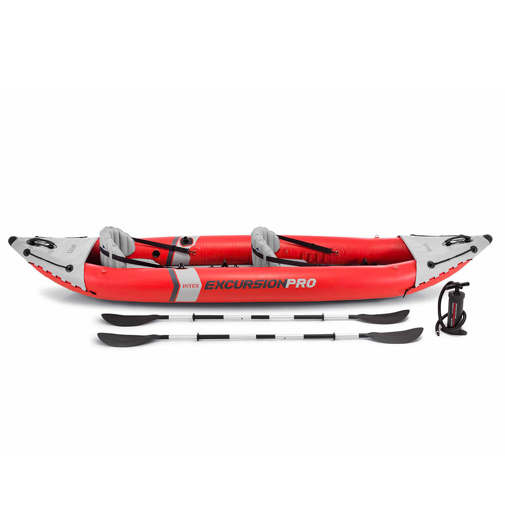 Intex Excursion Pro Inflatable 2 Person Travel Canoe With Pump