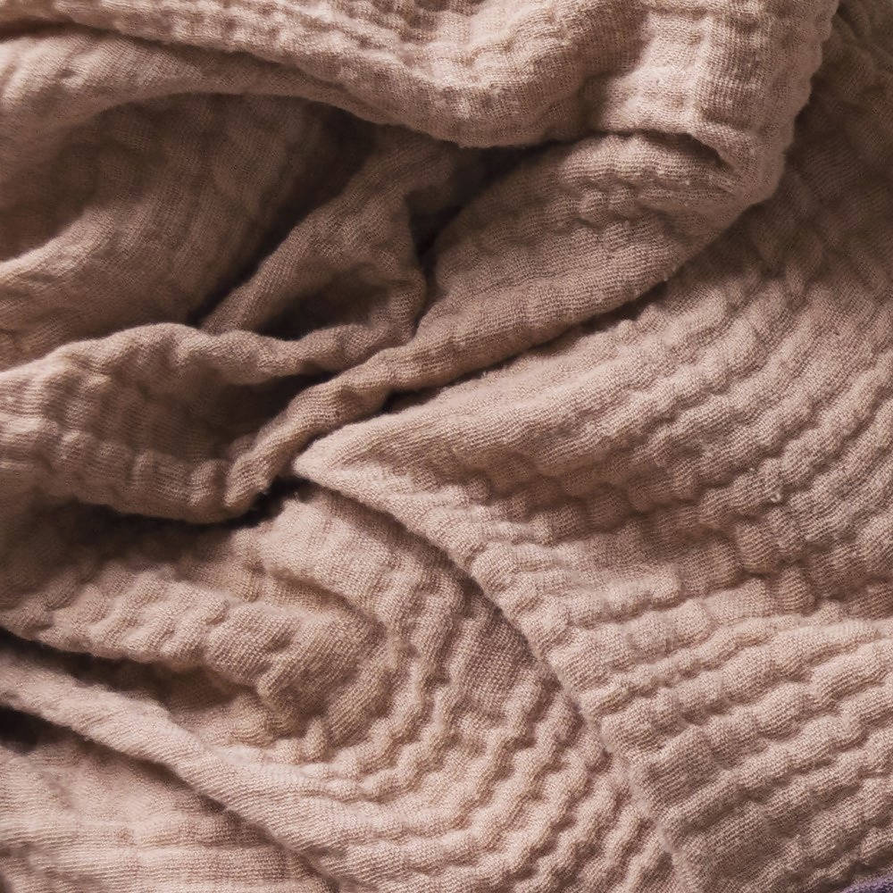 Elodie Bamboo Blanket Faded Rose