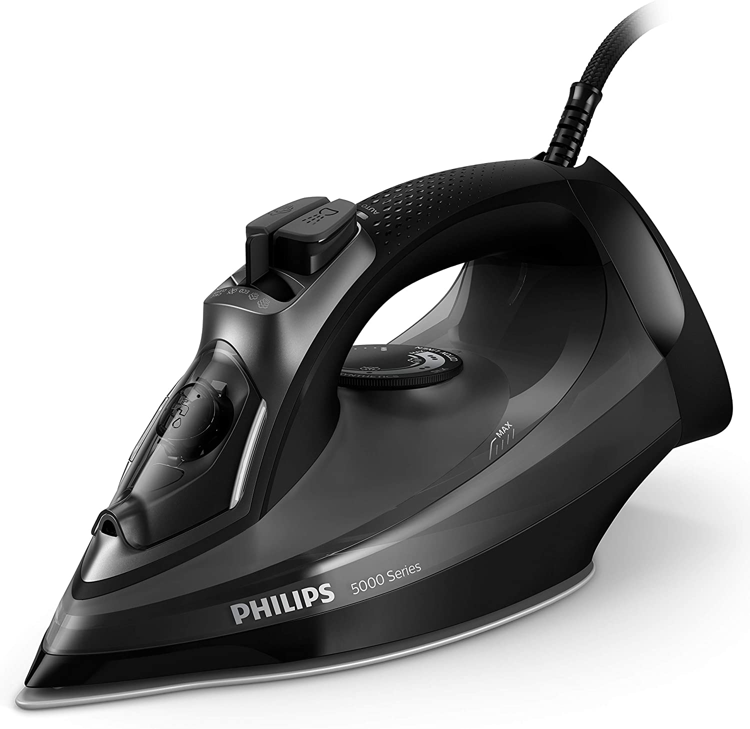 Philips Steam Iron Series 2600 W Black | reliable performance | lightweight | variable steam settings | safety features | stylish | even heat distribution | Halabh.com