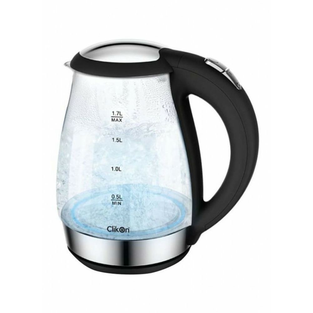 Clikon Glass Body Electric Kettle With Led 1.7L | Kitchen Appliance | Halabh.com