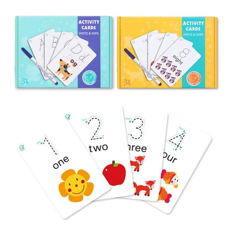 Kids Educational Toy Rewritable Early Learning Recognize Uppercase Cards Children Education