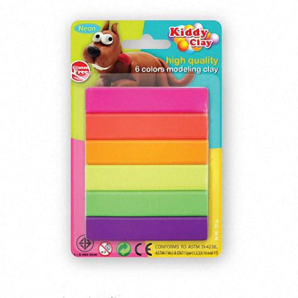 Kiddy Clay Modelling Clay Set Of 6 Color