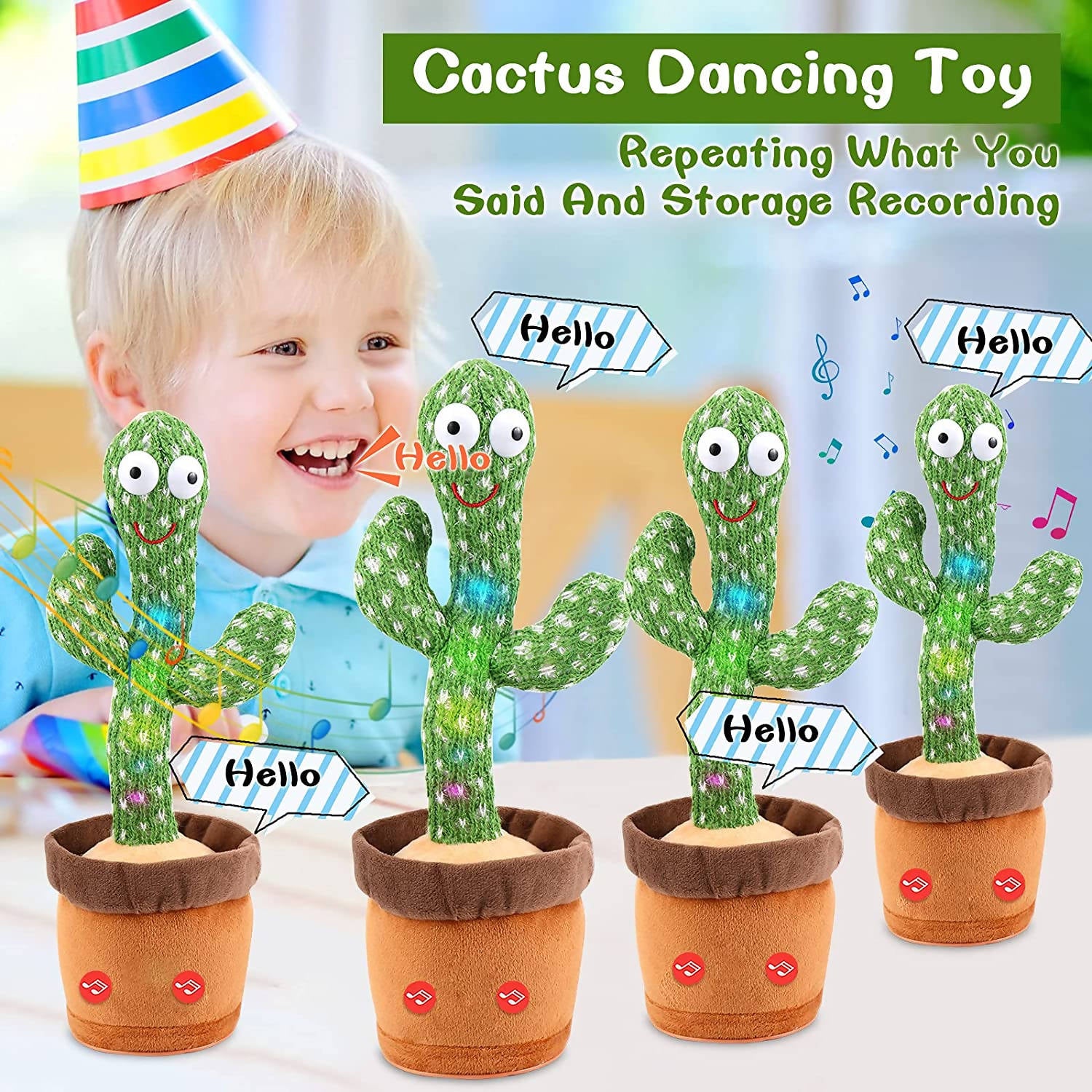 Dancing Cactus Repeat Talking Dancing Cactus Toy