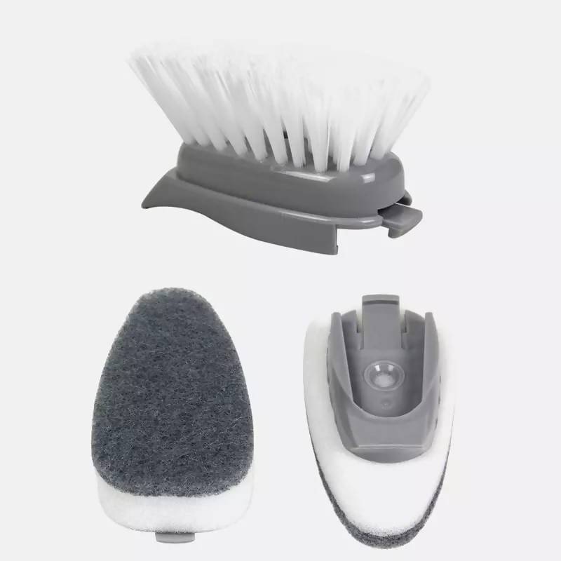 1/4 Pcs Double Use Kitchen Cleaning Brush Scrubber Dish Bowl Washing Sponge Automatic Liquid Dispenser Kitchen Pot Cleaner Tool
