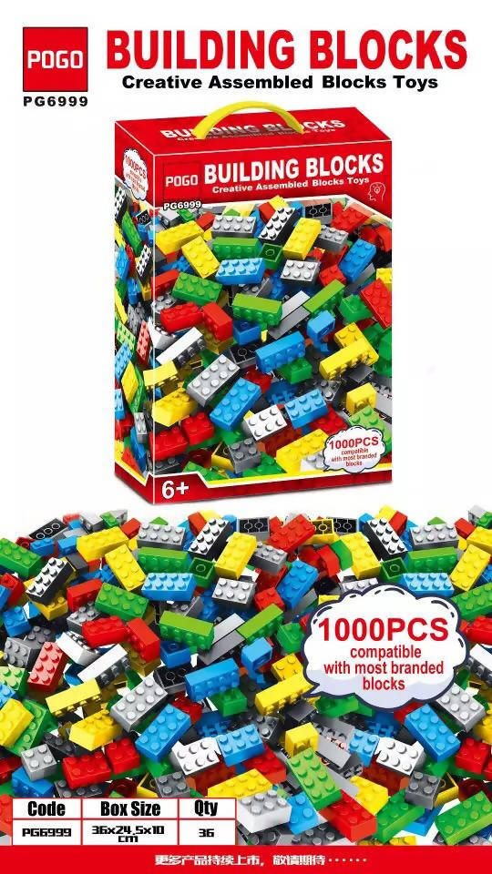 Building Blocks 1000 Pieces DIY Bulk Sets