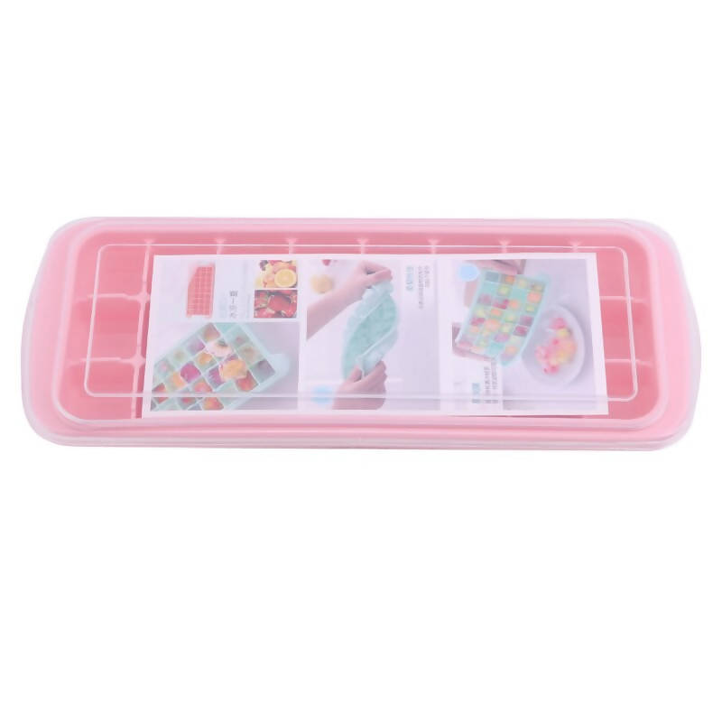 24 Grid Silicone Ice Cube Pink