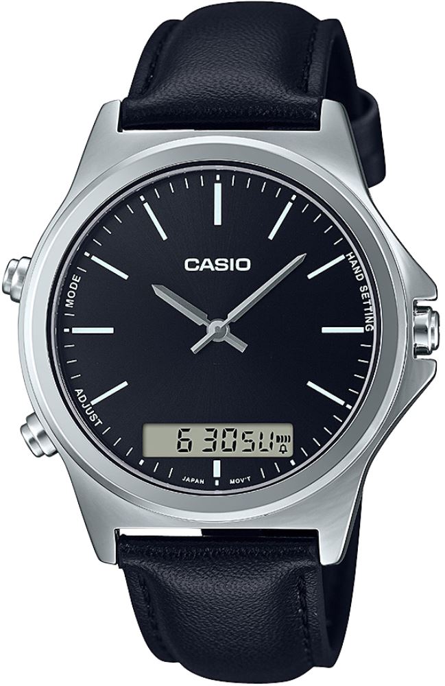 Casio Men Watch MTP-VC01L-1EUDF | Leather Band | Water-Resistant | Quartz Movement | Classic Style | Fashionable | Durable | Affordable | Halabh.com