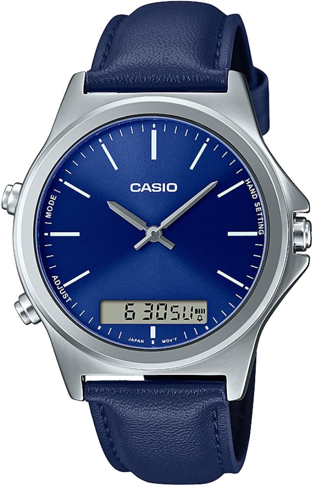 Casio General Mens Watch - MTP-VC01L-2EUDF | Leather Band | Water-Resistant | Quartz Movement | Classic Style | Fashionable | Durable | Affordable | Halabh.com