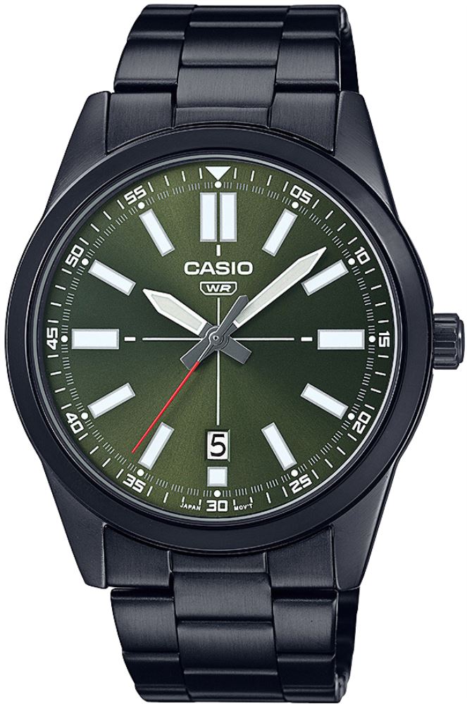 Casio Men's Wristwatch MTP-VD02B-3EUDF | Stainless Steel | Mesh Strap | Water-Resistant | Minimal | Quartz Movement | Lifestyle | Business | Scratch-resistant | Fashionable | Halabh.com