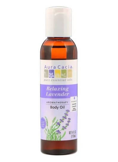 Aura Cacia Relaxing Lavender Aromatherapy Body Oil