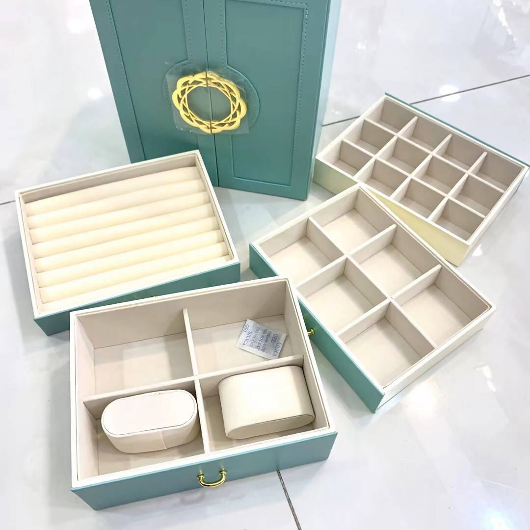 Jewelry Organizer Box Holder Tray Case For Ring Earrings Necklaces Accessories Etc Storage Display