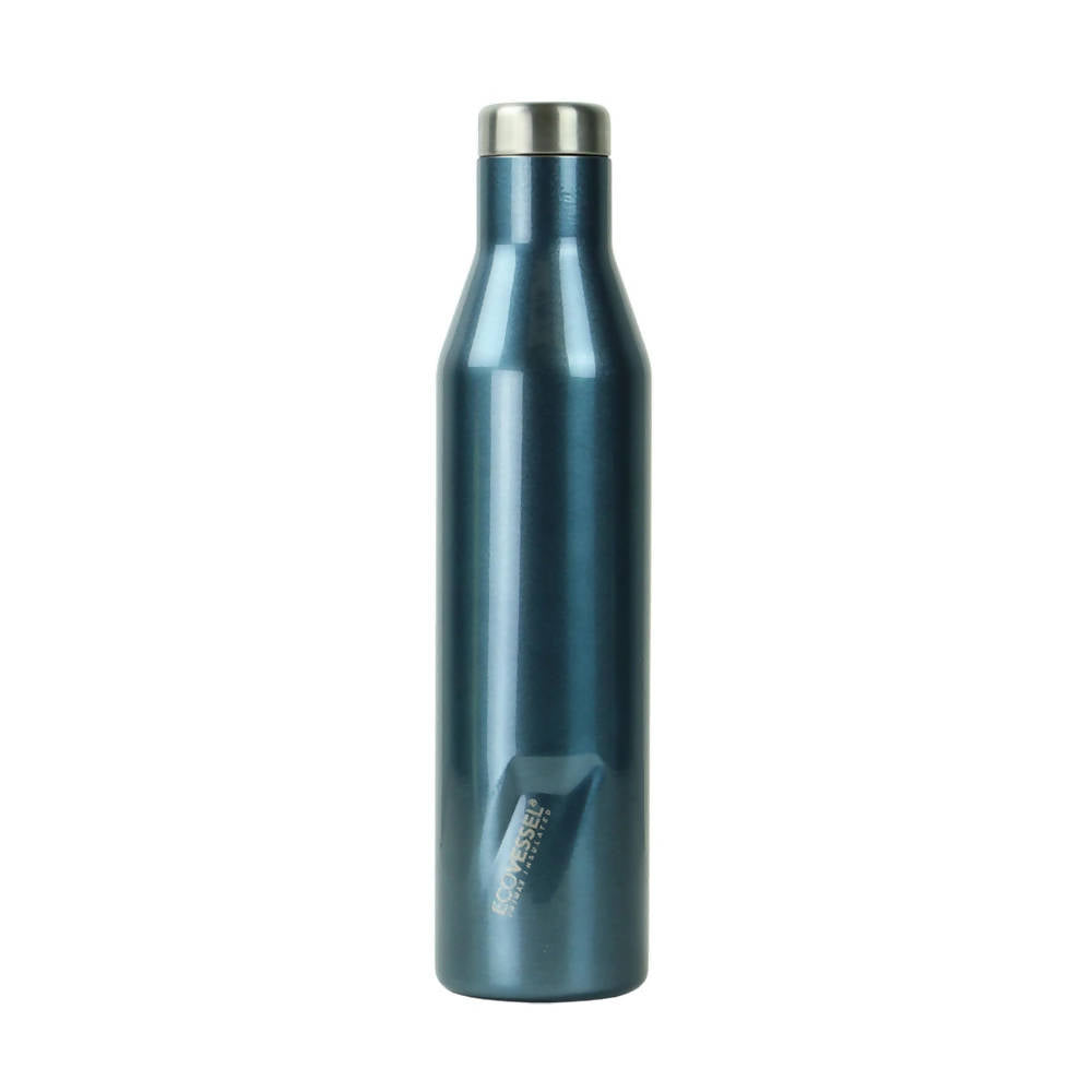 EcoVessel The Aspen Vacuum Insulated Stainless Steel Bottle - Blue Moon