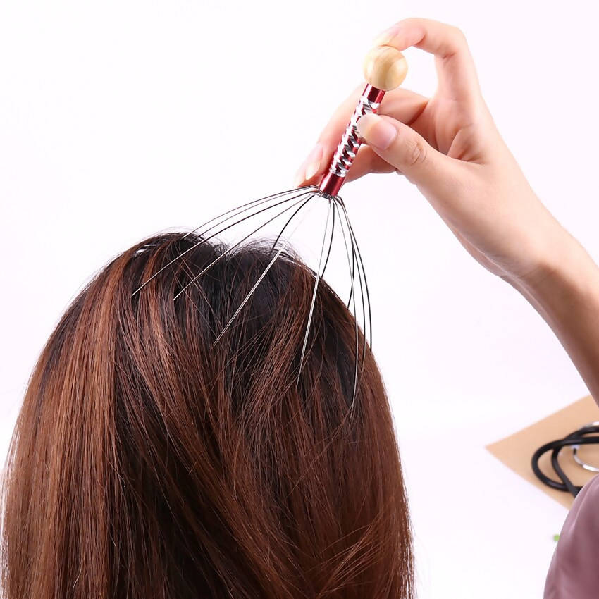 Body Black Scalp Massager Tool Relax Body Head Hair Massage