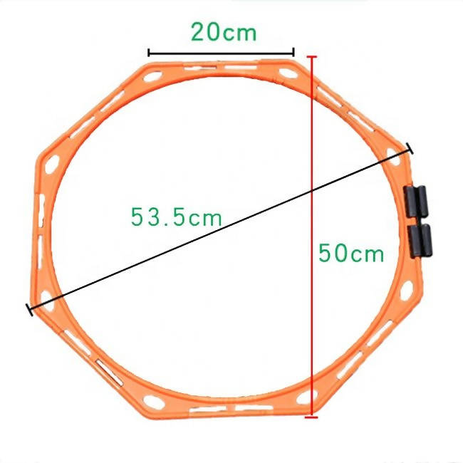 Octagonal Hoops Set