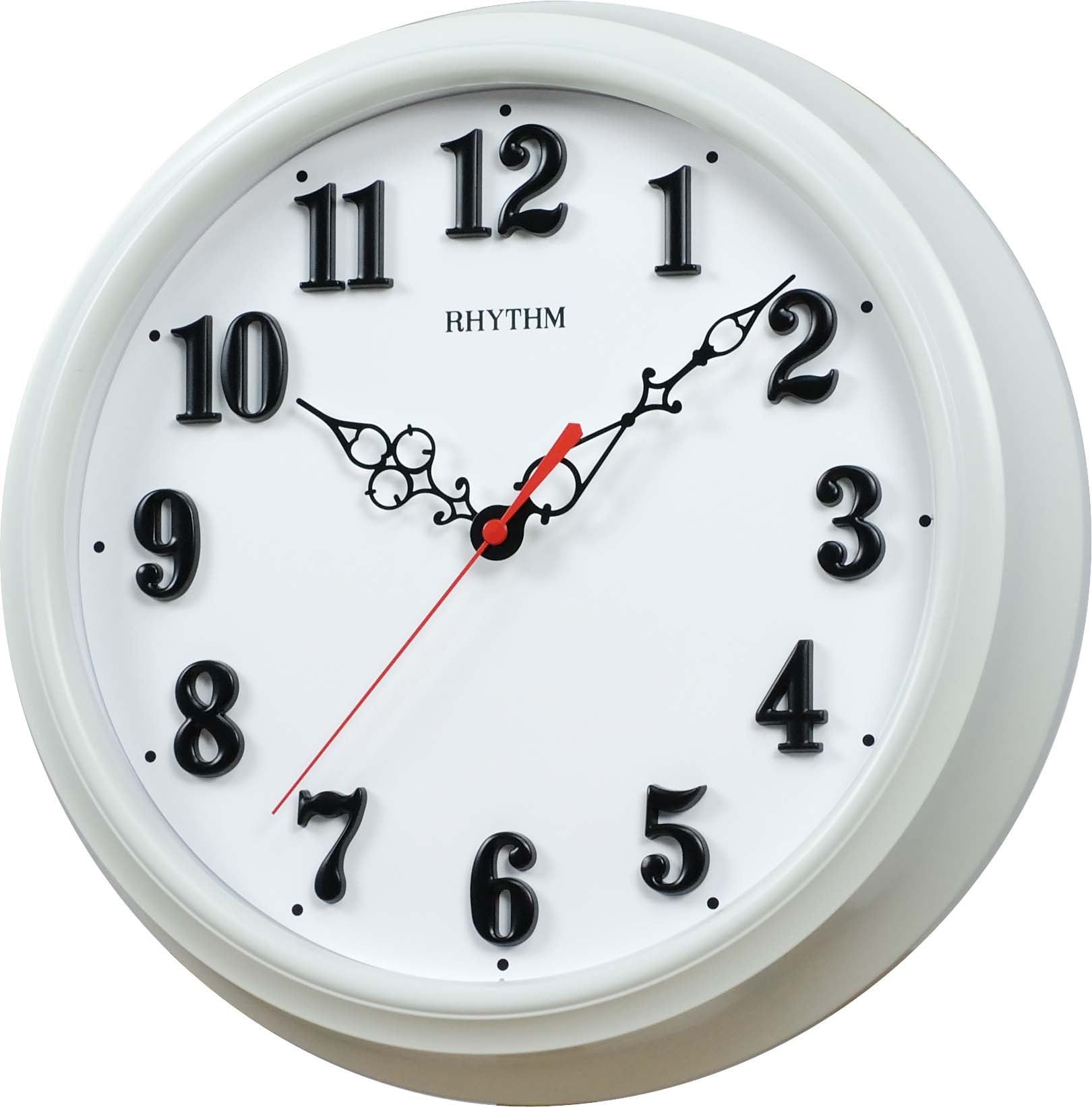 Rhythm Wall Watch Plastic Case CMG491NR03 | stylish watch | accurate timekeeping | wall clock | round clock | Casio watch | wall watch | home décor | timepiece | Halabh.com