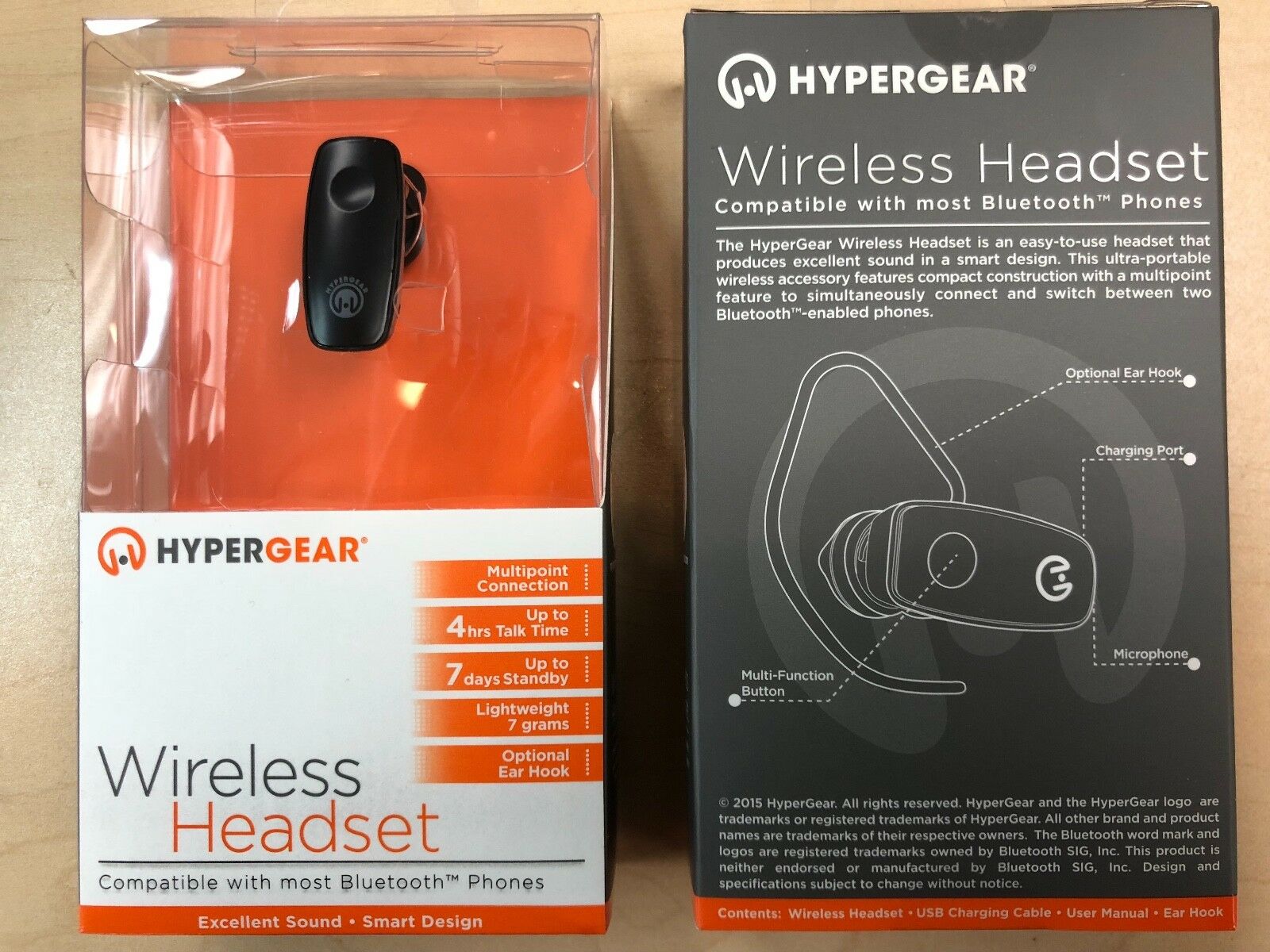 HyperGear V360 Wireless Headset Black