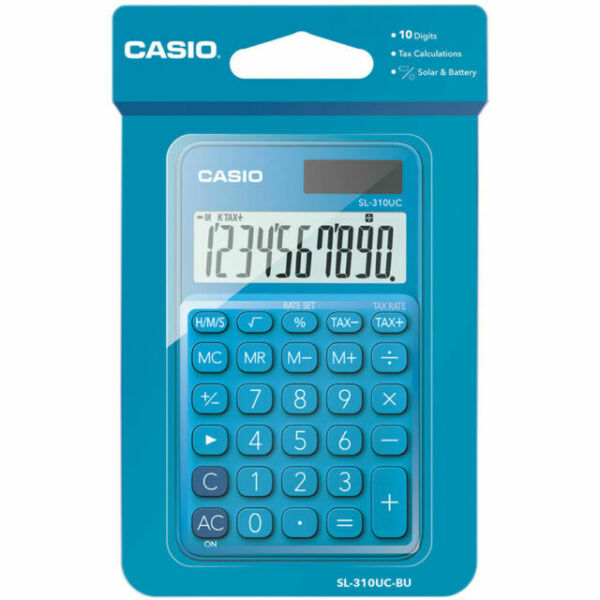 Casio Pocket Electronic Calculators  Blue
