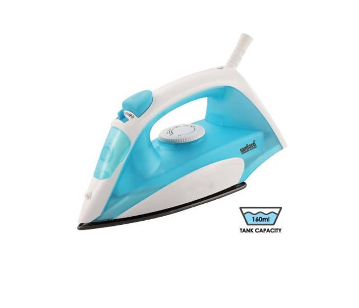 Sanford 1200W Steam Iron | reliable performance | lightweight | variable steam settings | safety features | stylish | even heat distribution | Halabh.com