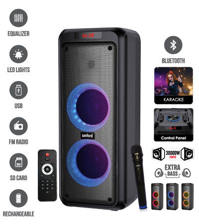 Sanford SF2257RPS Rechargeable Portable Speakers